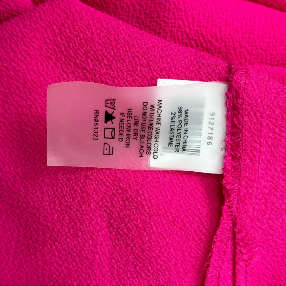 Vince Camuto Hot Pink Bell Sleeve Top, Size Small - Picture 3 of 5